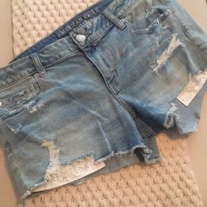 American Eagle jean shorties